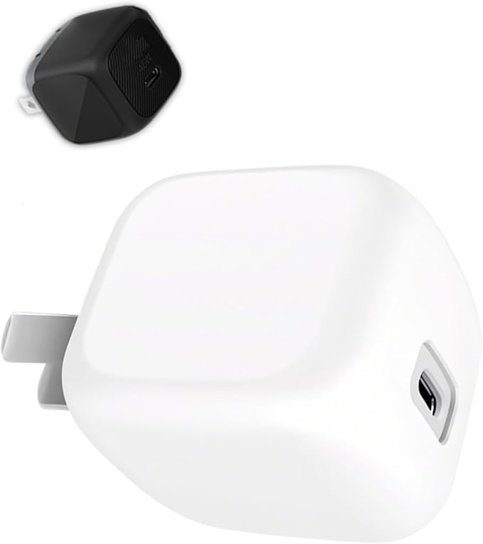 Silicone Protective Case for Belkin 45W USB C Charger Block, Full-Body Protective Cover with Precise Cutouts, Shockproof Dustproof Charging Protector Sleeve & Scratch-Resistant Sleeve (White)