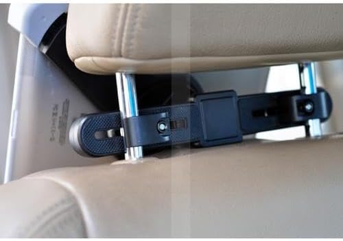 Car Headrest Mount Holder Seat Back Compatible with Samsung Galaxy Tab S9 FE/S7 FE/S9 FE Plus, Cradle Swivel Tablet Dock