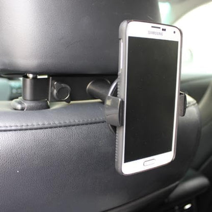 Car Headrest Mount Holder Seat Back Compatible with Motorola Moto G Stylus 5G (2024,2023,2022,2021,2020), Cradle Swivel Dock