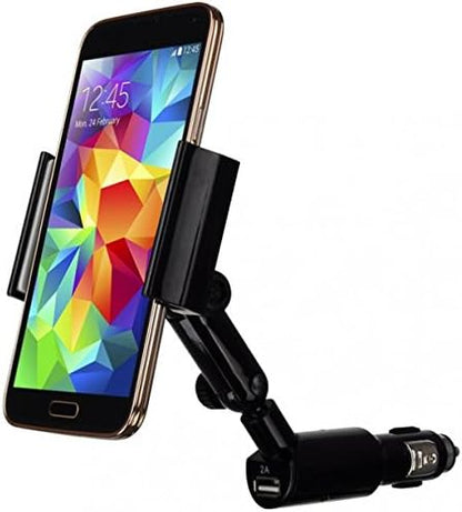 Car Mount Compatible with Motorola Moto e6, Charger Holder DC Socket USB Port Cradle Swivel Plug-in for Moto e6 Phone