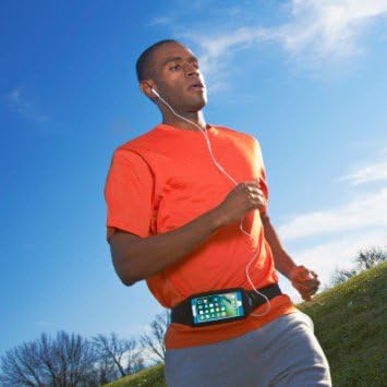 Tune Belt IP6 Running Belt for Men & Women, Universal Phone Waist Pack for Large Smartphones & Cases – Compatible with iPhone 16/15/14/13 Pro Max, Plus, Galaxy Ultra, Touchscreen Window, Extra Pocket