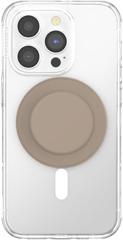 PopSockets Phone Grip for MagSafe, Magnetic Holder, Phone Stand, Brown - Soft Touch Latte
