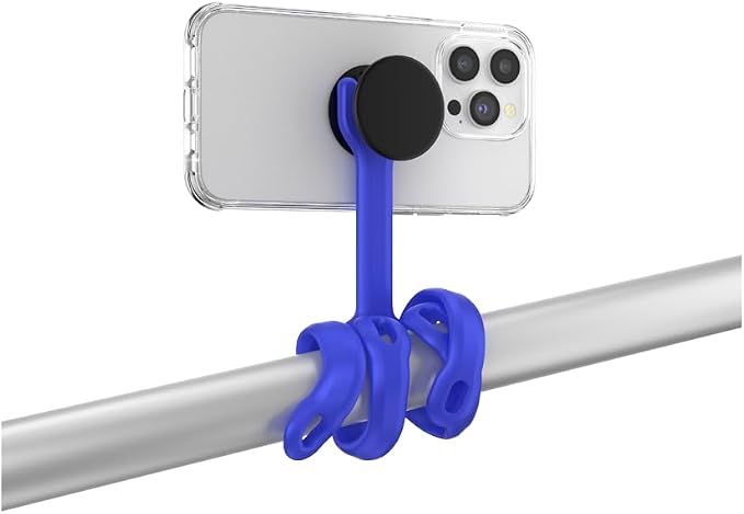 PopSockets Flexible Phone Mount & Stand, Blue - Cobalt