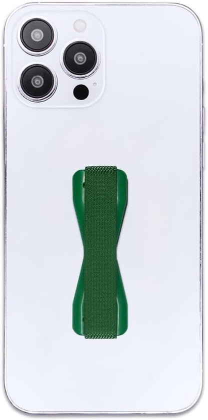 LOVEHANDLE Universal Phone Grip for Smartphones & Mini Tablets - Phone Holder for Hand - Wireless Charging Compatible - Made in The USA - Solid Green