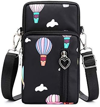 Zipper Crossbody Bag, Women Shoulder Pouch Wallet Purse Armband for iPhone 14 13 12 11 XR Samsung Galaxy S22 S21 FE Pixel 6