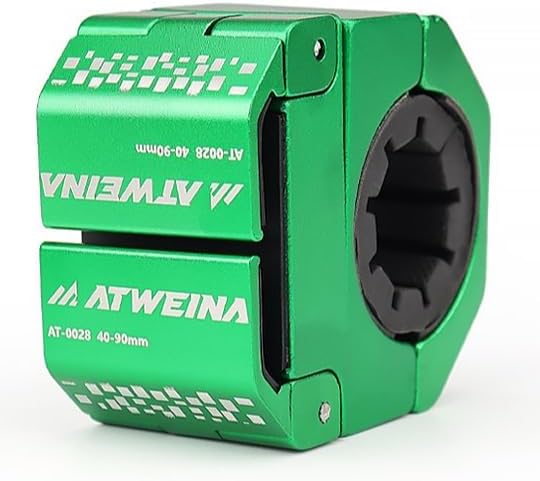 Bike Phone Holder, Motorcycle Phone Mount, Aluminum Alloy Bicycle Handlebar Cell Phone Stand, 360°Rotate Ebike Scooter Phone Clamp Clip, Suitable for 4.5-7.0" Smartphones (Green)