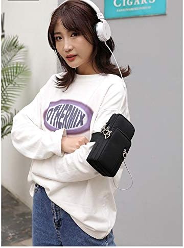 Zipper Crossbody Bag, Women Shoulder Pouch Wallet Purse Armband for iPhone 14 13 12 11 XR Samsung Galaxy S22 S21 FE Pixel 6