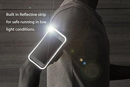 MMOBIEL Sports Armband Compatible with iPhone 17/17 Pro Max/16/16 Pro/15/15 Pro Max/14/14 Pro Max/13/13Pro/13 Pro Max/12/12Pro/12 Pro Max/11-6.8" (Black) Soft Stretch Reflective Adjustable