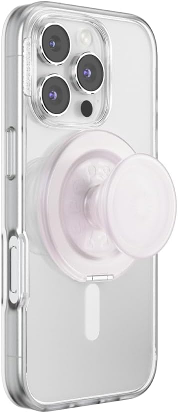 PopSockets Kick-Out Grip for MagSafe, Adjustable Kickstand for Portrait or Landscape, Magnetic Stand - Opalescent