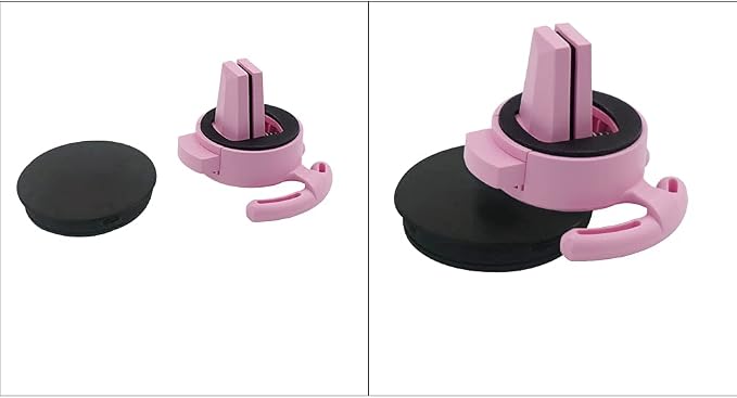 Car Vent Mount Holder 2 Pack - Compatible with Popsocket - Car Mount Made for Pop Socket Grips Collapsible Phone Holder for Pop Mount with Secure AC Vent Clip, Horizontal Air Vent ONLY (Pink)