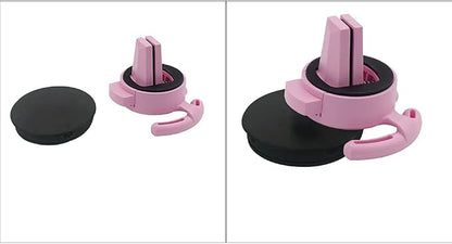 Car Vent Mount Holder - Compatible with Popsocket - Car Mount Made for Pop Socket Grips Collapsible Phone Holder for Pop Mount with Secure AC Vent Clip, Horizontal Air Vent ONLY (Pink)