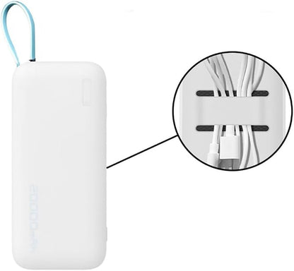 Mobile Power Silicone Case for CUKTECH CP25 20000mah 55W Power Bank Protective Case Power Source Sleeve (Transparent)