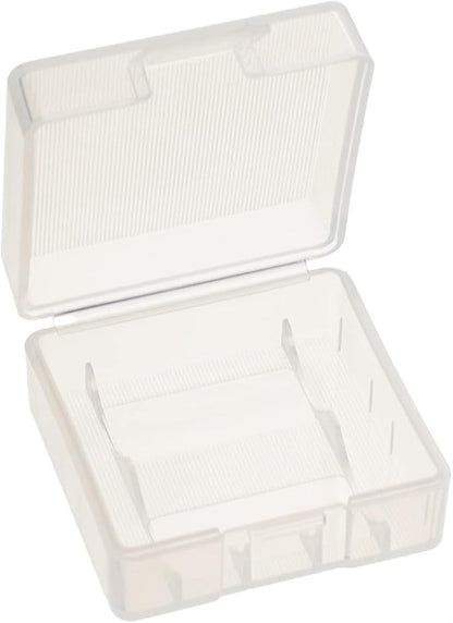 Heyiarbeit Battery Storage Case Holder Box for 2 18350 Batteries, Clear Color (5 Pack)