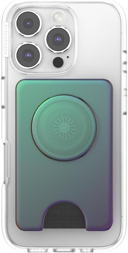 PopSockets Kick-Out Wallet for MagSafe, Adjustable Kickstand, Magnetic Stand, Green - Nightshade