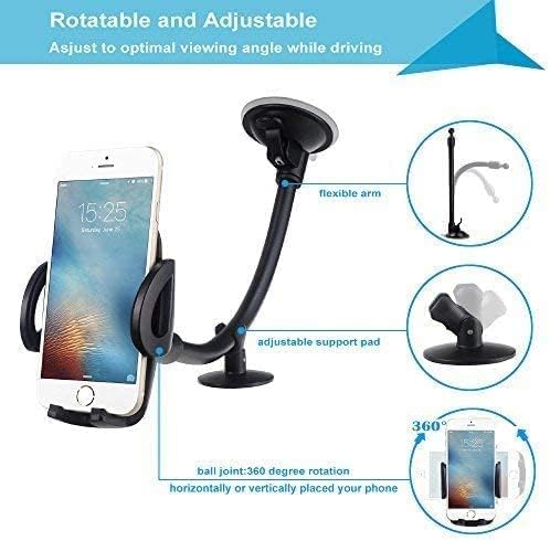 EXSHOW Portable Electronic Device Mount, Black, Compatible with iPhone 11 Pro Max/11/XS Max/XS/XR/X/8 Plus/8/7 Plus/7/6S Plus/6S/SE