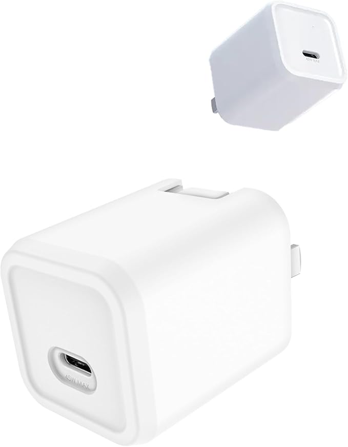 Case for Mophie 45W 1-Port USB-C Charger, Kids-Friendly Soft Silicone Protective Cover, Shockproof, Waterproof (White)