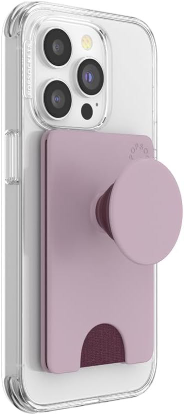 PopSockets Adhesive Phone Wallet and Card Holder with Grip, Light Pink - Blush Pink