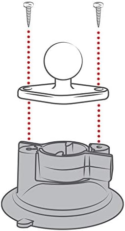 RAM Mounts Twist-Lock Suction Cup Base RAP-224-1U Compatible with RAM B Size 1" Ball Components