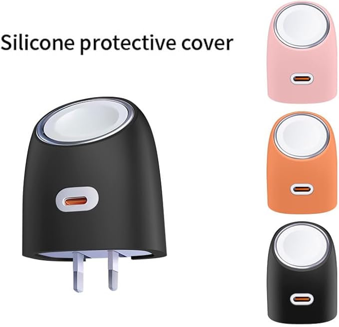 Silicone Protective Cover Compatible with Torus Big Eye 45W Charger, 1.0mm Thick Shockproof Case for Dust & Drop Protection During Daily Use (Orange)