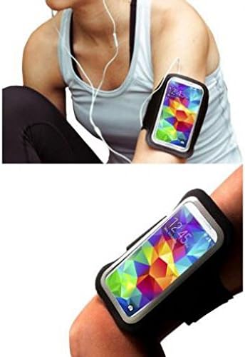Galaxy Express 3 Compatible Armband Sports Gym Workout Cover Case Running Exercise Arm Strap Band Neoprene Black for Samsung Galaxy Express 3
