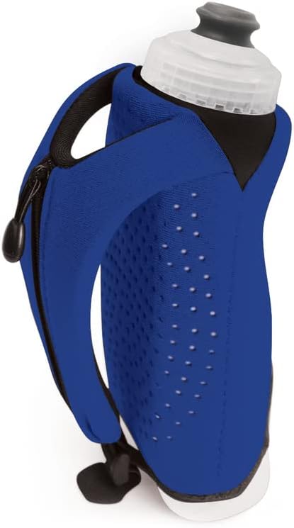 Amphipod Hydraform Ergo-Lite Handheld Water Bottle, BPA-Free Minimalist Insulated Hydration for Ultra-Running & Walking - Blue - 16 oz
