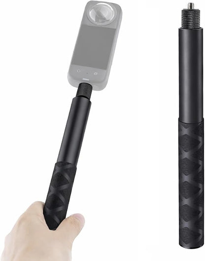 47.2" Invisible Selfie Stick for Insta360 X5/X4/GO3 DJI OSMO - Aviation Aluminum 120cm Extension Pole with Auto-Remove 360° Technology