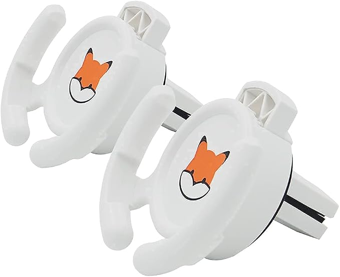Car Vent Mount Holder 2 Pack - Compatible with Popsocket - Car Mount made for Pop Socket Grips Collapsible Phone Holder for Pop Mount with Secure AC Vent Clip, Horizontal Air Vent ONLY (White)