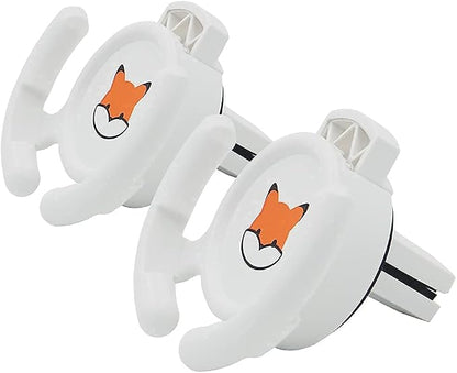 Car Vent Mount Holder 2 Pack - Compatible with Popsocket - Car Mount made for Pop Socket Grips Collapsible Phone Holder for Pop Mount with Secure AC Vent Clip, Horizontal Air Vent ONLY (White)