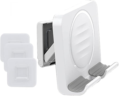 Shower Phone Holder Upgraded Adjustable Tablet Wall Mount Phone Holder, for Kitchen Bathroom Dorm Bedroom, Compatible with iPhone Series and Other Smartphones.Ipad/Smartphone（White）