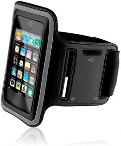 Armband Sports Gym Workout Cover Case Running Arm Strap Band Neoprene Black for AT&T ZTE Blade Spark - Boost Mobile iPhone 6 Plus - Boost Mobile iPhone 6S Plus - Boost Mobile LG G Flex 2