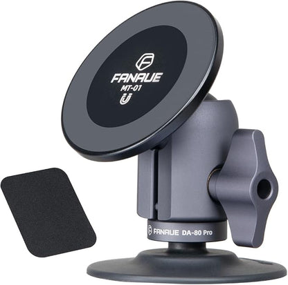 FANAUE SC-03T Magnetic Car Mount Compatible with RAM Mounts B Size 1" Ball Head and Motorcycle Phone Mount, Magnetic Car Phone Holder Can Install on Car Accessories Dashboard for 4.7-7.5" Smartphone.