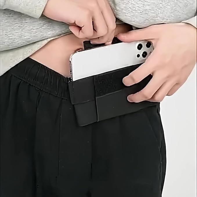 Phone Holster Running Belt Pouch Lightweight Phone Wallet Case Waist Phone Holder for iPhone Galaxy Athletic Workout Jogger Pants Running Sports Men's Sweatpants Traning Track Pants