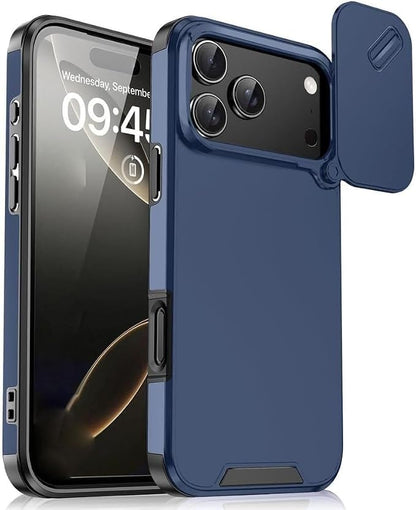 Magnetic Case for iPhone 17Pro Max/17/17Pro/17Air, Slide Camera Cover Drop Proof Cover Antiskid Slim (17,Purple) (Blue,17 Air)