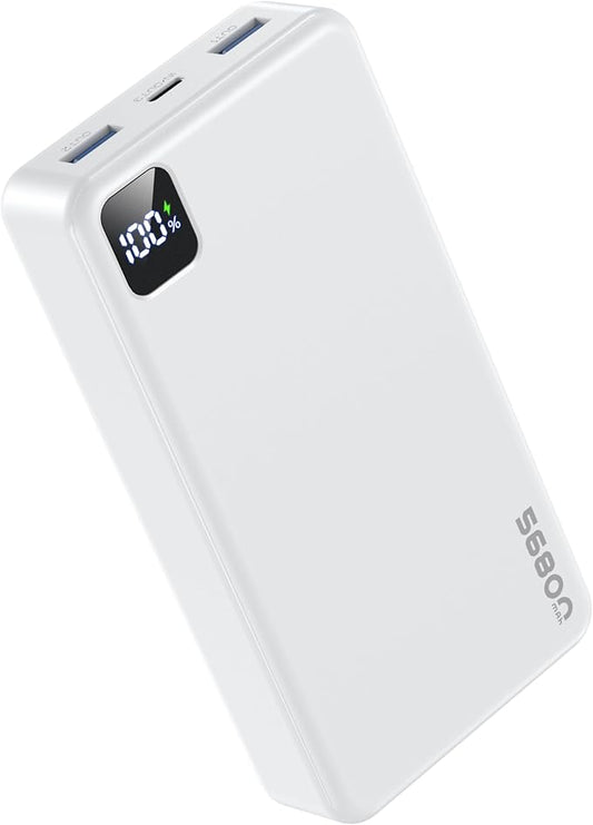 Portable Charger Power Bank, PD 22.5 W Fast Charging Large Capacity Battery Pack, 56800mAh Portable Phone Charger for Travel Camping Essential Compatible with iPhone 17/16/15/14/13 Series, iPad-White
