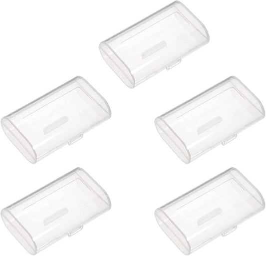 Heyiarbeit 2 x AA Battery Storage Case Holder Organizer Box Transparent 5Pcs