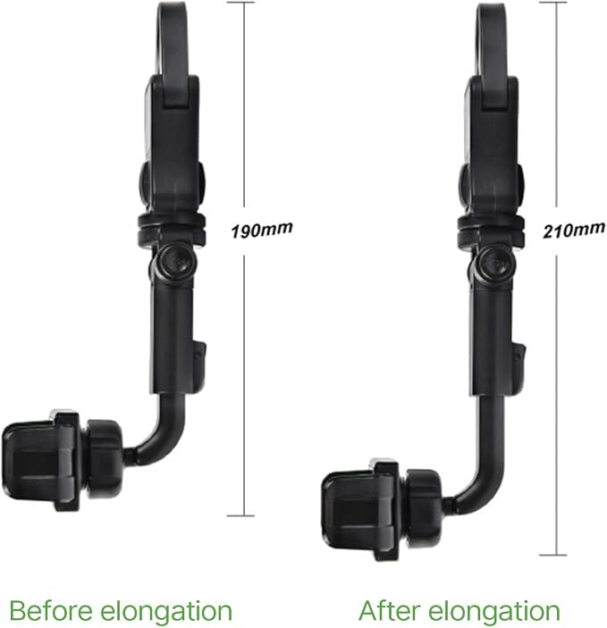 Phone Holder Rear View Mount Adjustable Phone Holder Auto Rear Headrest Mount Bracket Retractable Phone Accessories