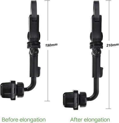 Phone Holder Rear View Mount Adjustable Phone Holder Auto Rear Headrest Mount Bracket Retractable Phone Accessories