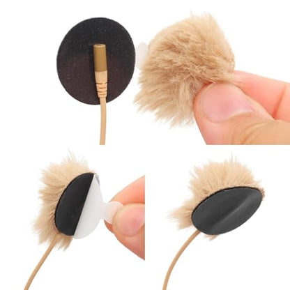 URSA Premium Sticky Circles for Lavalier Microphones, 60 Pack, 24 mm Thin Padded Stickies for Discreet Mic Mounting, Hypoallergenic Adhesive, Reduces Clothing Noise