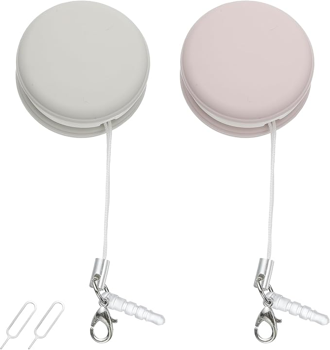 MECCANIXITY 2Pcs Screen Cleaners Khaki Pink Phone Screen Cleaning Wipes, Fingerprint Proof Cleaning Ball for Mobile Phones, Computers, Tablet Touchscreens, Car Screens