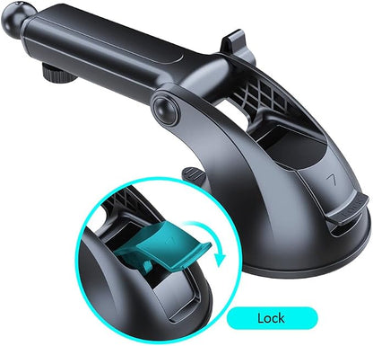 Kamon Suction Cup Replacement for Car Phone Mount –17mm Ball Joint Extendable Arm (4.5–6.5 in), Dashboard & Windshield Fix, Compatible with Magnetic & Clamp Holders (M16)