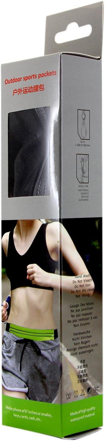 Cellet Sports Armband, Sweat Resistant Exercise Storage Belt Armband Case- Universal Compatibility including iPhone 6s / 6 PLUS / 7/7 Plus/Samsung S7 Edge/Note 4/5 /s7 and More - Clear