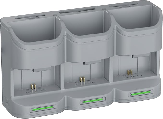 LPE6P Battery Charger Case, Multi Function Travel Charger with Card Slots (SD TF Type B), Fast Charging 3 Batteries