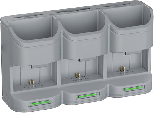 LPE6P Battery Charger Case, Multi Function Travel Charger with Card Slots (SD TF Type B), Fast Charging 3 Batteries