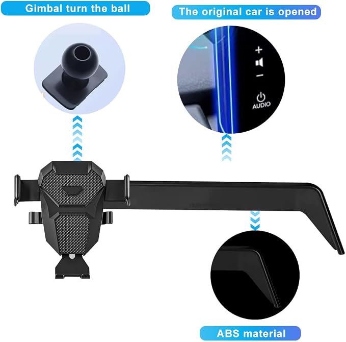 Car Phone Holder for Toyota CHR/CH-R Accessories 2019-2023 2020 2021 2022 Mount Cell Phone Holder for 2023 CHR Fit for Most Smartphones, 8Inch Screen Only