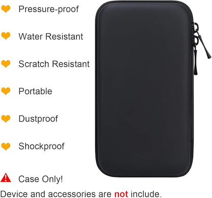 BOVKE Travel Cable Organizer Bag Electronics Accessories Case Portable Travel Gadget Bag for USB Flash Drive, Adapter, Charging Cable, Charger, SD Card, Earbuds, Small Power Bank, Black+Inside Black