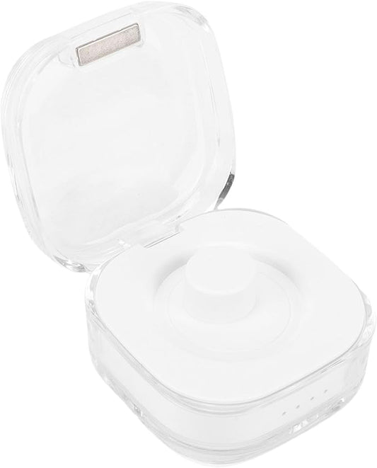 Charging Case Fit for R02, R03, R06, R11M, R8, H01, SR05 Type C Fast Portable Magnetic Smart Ring Charger Box Compact and Portable Efficient Type C Fast Charging (White)