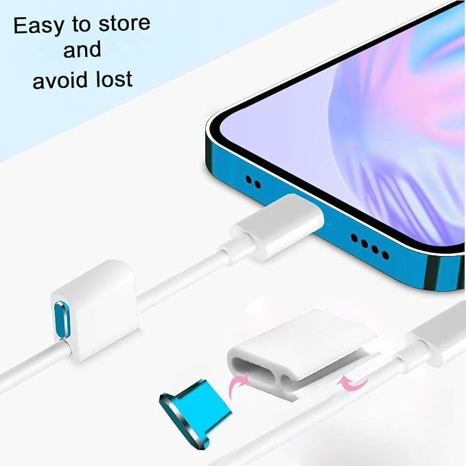 USB C Port Dust Cover Plug Cap 2 Metal Anti Dust Protectors for Smartphone Laptop Charging Port with SIM Card Removal Pin Compatible with Samsung Galaxy S24 S23 S22 S21(Blue)