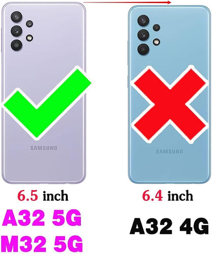 Wallet Case for Samsung Galaxy A32 5G 2021 6.5 inch with Shoulder Strap Ring Buckle Zipper Flip Organ Purse Credit Card Holder Stand Phone Cover for M32 G5 A 32 32A S32 SM-A326U A326U Rose Gold