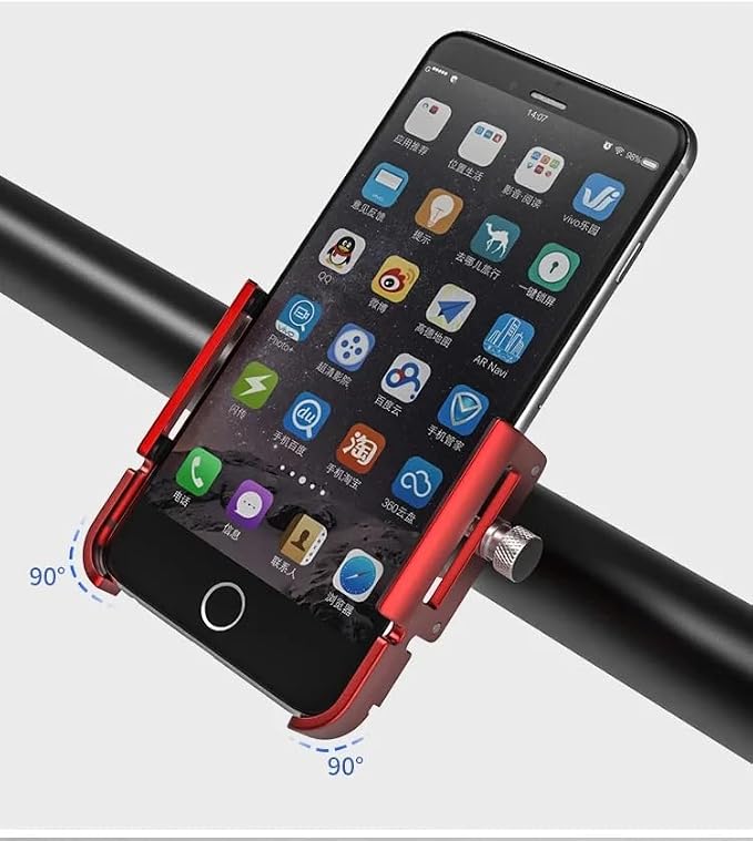 GUB P30 Aluminum Bike Phone Holder for 3.5" to 7.5" Device Bicycle Phone Stand Scooter Moto Mount Support Handlebar Clips