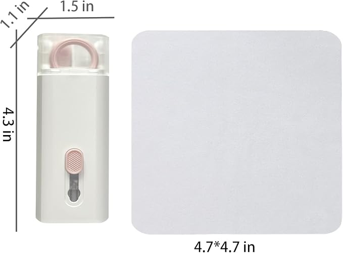 7 in 1 Electronic Cleaner kit - Keyboard Cleaner, Keyboard Cleaning Kit, Laptop Cleaner with Brush, Electronic Cleaner for Laptop/Phone/Computer/Screen (Give Away a Flannel Cloth) Pink